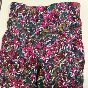 Lululemon Athletica Floral Leggings - Pink and Green